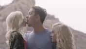 Amazing X-Art Threesome with Petite Blondes Spinners