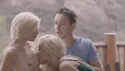 Amazing X-Art Threesome with Petite Blondes Spinners