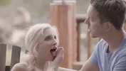 Amazing X-Art Threesome with Petite Blondes Spinners