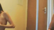 SEXY AMATEUR Scene-2_Slim brunette with small tits babe fucking with her dildo on the floor