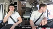 BangVan - Ginger Cherry Crush Pounded Hard by RV Driver Inside the Rocking BangVan!
