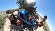 Fucking on the Hood of the Volkswagen Rabbit. Naked at the Springs