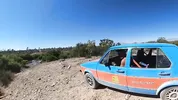 Fucking on the Hood of the Volkswagen Rabbit. Naked at the Springs