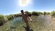 Fucking on the Hood of the Volkswagen Rabbit. Naked at the Springs