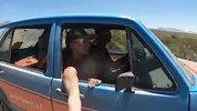 Fucking on the Hood of the Volkswagen Rabbit. Naked at the Springs