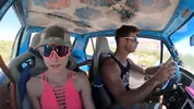 Fucking on the Hood of the Volkswagen Rabbit. Naked at the Springs