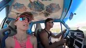 Fucking on the Hood of the Volkswagen Rabbit. Naked at the Springs