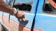 Fucking on the Hood of the Volkswagen Rabbit. Naked at the Springs