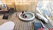 HomemadeXXX - Wet Olivia Sparkle Dicked in Outdoor Jacuzzi Tub in Weekend Cottage