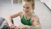 No More Cream?! Give Me Yours Roommate! Blonde Slut Begs For Anal Creampie.