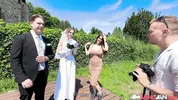 BangVan - Bride Polly Youngs Fucked by Stranger Right at Her Wedding While Groom Watches!