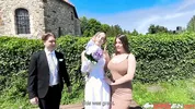 BangVan - Bride Polly Youngs Fucked by Stranger Right at Her Wedding While Groom Watches!
