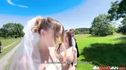 BangVan - Bride Polly Youngs Fucked by Stranger Right at Her Wedding While Groom Watches!