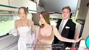 BangVan - Bride Polly Youngs Fucked by Stranger Right at Her Wedding While Groom Watches!