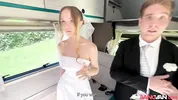 BangVan - Bride Polly Youngs Fucked by Stranger Right at Her Wedding While Groom Watches!