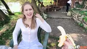 PickupClub - Perky Una Fairy Goes on a Blind Date to an Outdoor Riverside Café