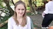 PickupClub - Perky Una Fairy Goes on a Blind Date to an Outdoor Riverside Café
