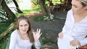 PickupClub - Perky Una Fairy Goes on a Blind Date to an Outdoor Riverside Café