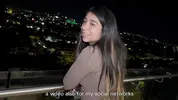 Curvy Mexican Latina VeritoAguas fucked by her hung best friend on the balcony of her luxury house