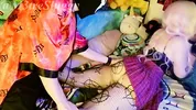 Beautiful blonde alternative sucks and gets cum on it - M3treSluggy
