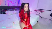 Red Bows, Glitter Freckles: Gigi Star Owns The Blacklit Room Tonight!