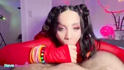 Red Bows, Glitter Freckles: Gigi Star Owns The Blacklit Room Tonight!