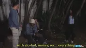 Even while the gangbang is ongoing kissing the lady is the right thing to do