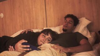 We almost got caught fucking my best friend while watching Netflix.