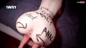 Bitch wants to fuck, jerks me off with her foot and fucks me with her ass - pinkloving