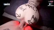 Bitch wants to fuck, jerks me off with her foot and fucks me with her ass - pinkloving