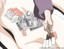 Sushi covered anime teen is clit tortured