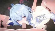 【Genshin Impact Ganyu #03】gangbang 3D Hentai Animation.(Fingering,handjob,blowjob,sex)