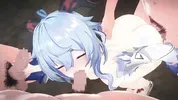 【Genshin Impact Ganyu #03】gangbang 3D Hentai Animation.(Fingering,handjob,blowjob,sex)