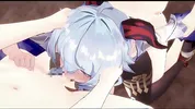【Genshin Impact Ganyu #03】gangbang 3D Hentai Animation.(Fingering,handjob,blowjob,sex)