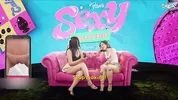 Two sluts masturbate each other while sending message on cell phone!