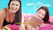 Two sluts masturbate each other while sending message on cell phone!