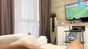 MY 18YO LITTLE STEPSISTER GOT BORED WATCHING THE WC2026 FINAL ... She started sucking my cock and got Huge creampie + massive squirt