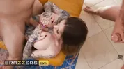 BRAZZERS - Mick Blue’s Plan For A Threesome Actually Works When Chantal Danielle Fucks Scott Nails
