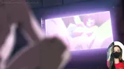 Nobara loves getting fucked while watching porn on the projector