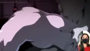 Nobara loves getting fucked while watching porn on the projector