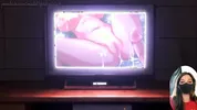 Nobara loves getting fucked while watching porn on the projector