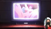 Nobara loves getting fucked while watching porn on the projector