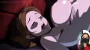 Nobara loves getting fucked while watching porn on the projector