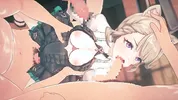 【Genshin Impact Lynette】gangbang 3D Hentai Animation.(Fingering,handjob,blowjob,sex)