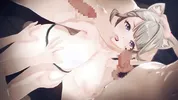【Genshin Impact Lynette】gangbang 3D Hentai Animation.(Fingering,handjob,blowjob,sex)