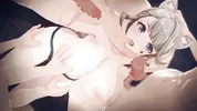 【Genshin Impact Lynette】gangbang 3D Hentai Animation.(Fingering,handjob,blowjob,sex)