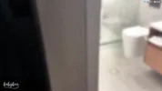 Horny Babysitter Catches Cheating Boss Jerking Off In Shower & Gets Ass Fucked Hard