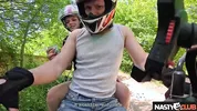 NastyClub - Busty French Babe Jade Jadore in POV Scooter Video Butt Naked and Tits Out!