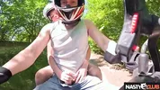 NastyClub - Busty French Babe Jade Jadore in POV Scooter Video Butt Naked and Tits Out!