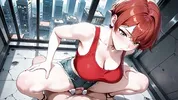 Lustful Red Haired Beauty Futuristic Subway Multiple Passionate Creampies